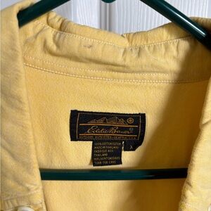 Eddie Bauer Pale Yellow Button-Up Shirt